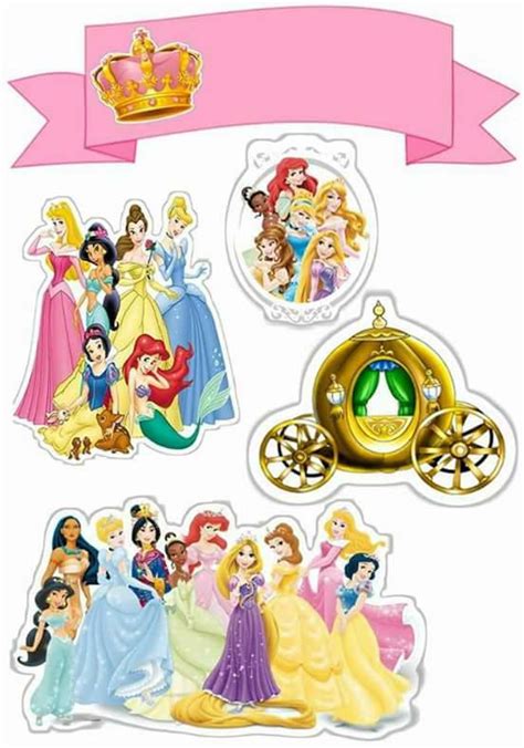 Disney Princess Printable Cake Toppers